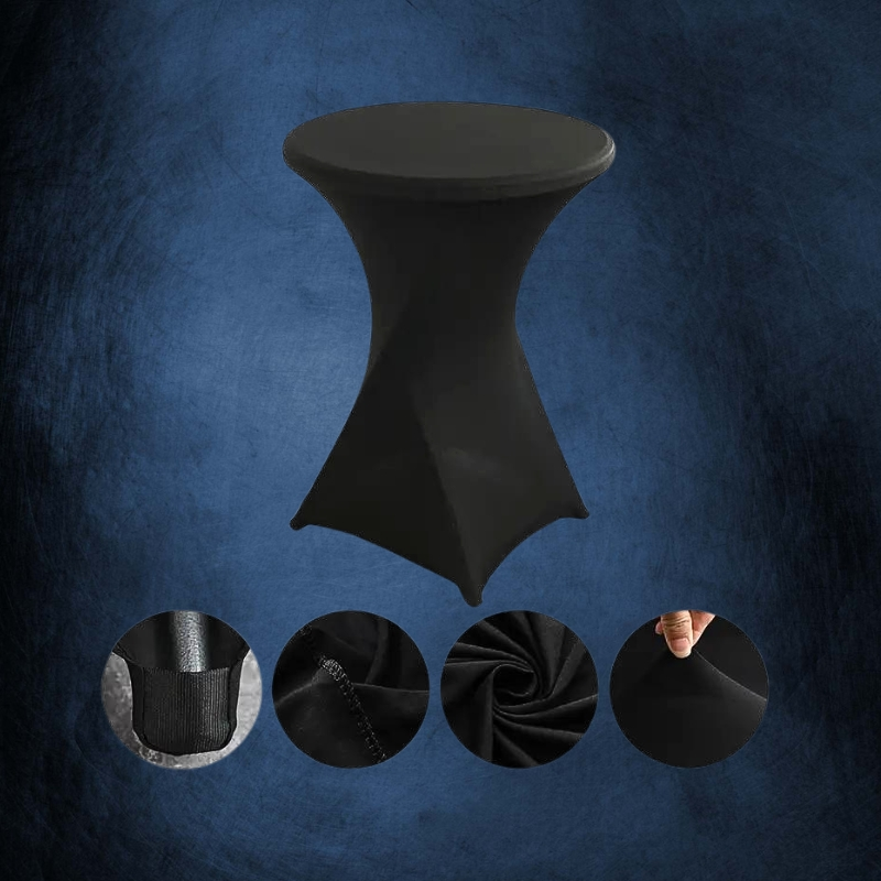 DML Tafelhoes Zwart Huren - Deluxe Deco Inkleding - Deejay Dm