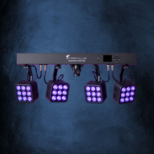 SonicPulse 4 Par Set RGBWW LED par verlichting huren voor feesten en evenementen in Limburg